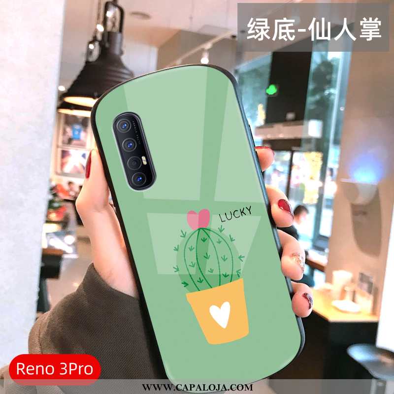 Capas Oppo Reno 3 Pro Slim Feminino Protetoras Casal Verde, Capa Oppo Reno 3 Pro Super Baratos