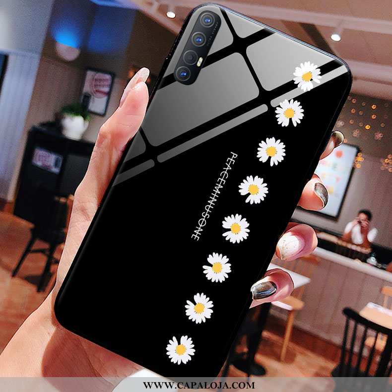 Capas Oppo Reno 3 Pro Slim Vidro Cases Antiqueda Preto, Capa Oppo Reno 3 Pro Tendencia Online