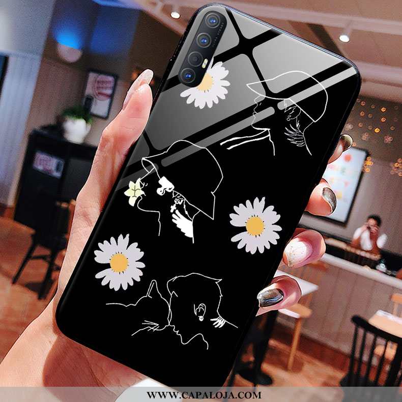 Capas Oppo Reno 3 Pro Slim Vidro Cases Antiqueda Preto, Capa Oppo Reno 3 Pro Tendencia Online