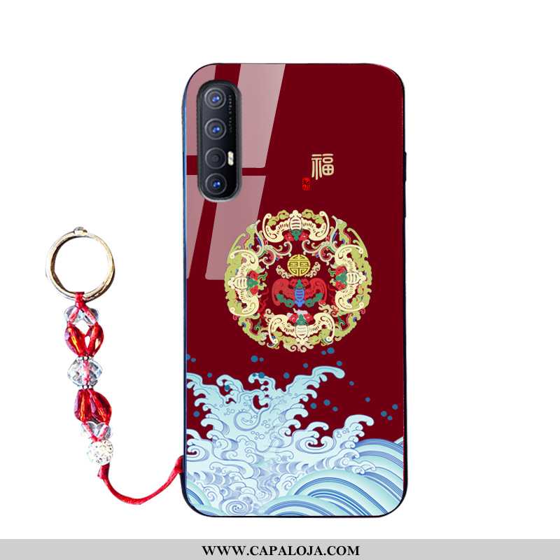 Capas Oppo Reno 3 Pro Tendencia Antiqueda Feminino Midi Vermelho, Capa Oppo Reno 3 Pro Silicone Prom