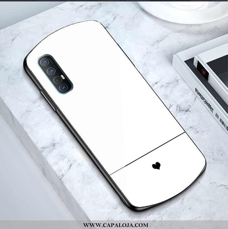 Capas Oppo Reno 3 Pro Vidro Vermelha Rosto Oval Masculino Branco, Capa Oppo Reno 3 Pro Coração Promo