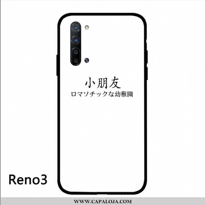 Capas Oppo Reno 3 Protetoras Personalizada Telinha Vermelha Preto, Capa Oppo Reno 3 Vidro Baratos