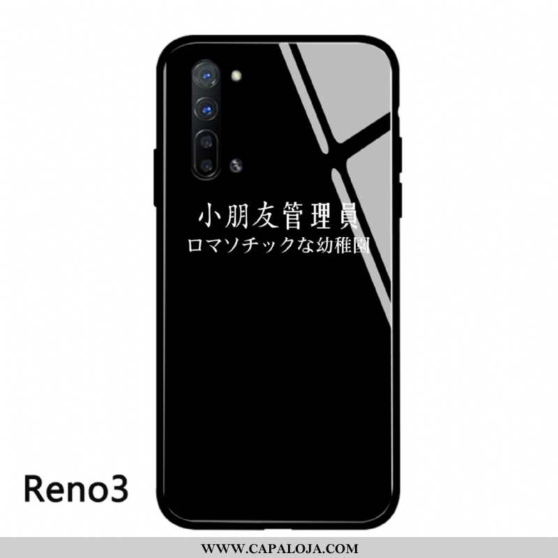 Capas Oppo Reno 3 Protetoras Personalizada Telinha Vermelha Preto, Capa Oppo Reno 3 Vidro Baratos