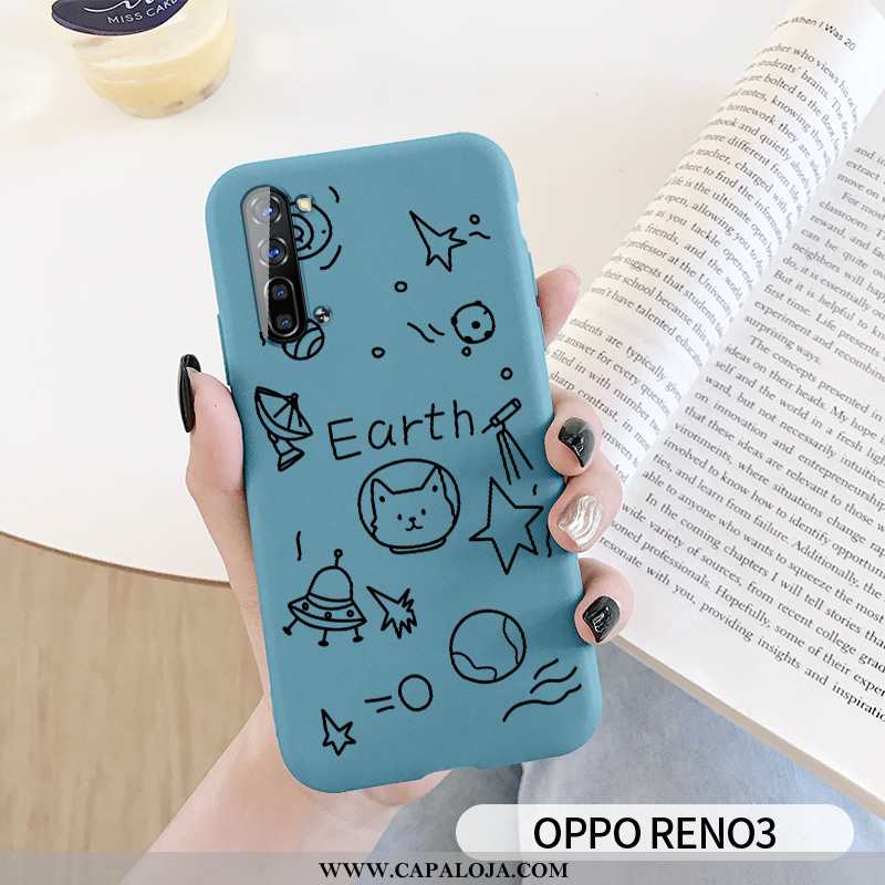 Capas Oppo Reno 3 Protetoras Telemóvel Criativas Cases Verde, Capa Oppo Reno 3 Silicone Promoção