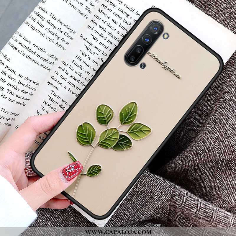 Capas Oppo Reno 3 Silicone Completa Florido Verde, Capa Oppo Reno 3 Soft Barato