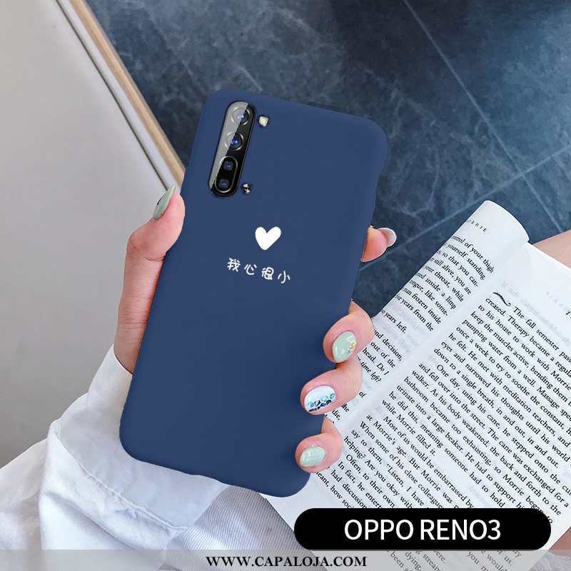 Capas Oppo Reno 3 Silicone Telemóvel Cases Azul, Capa Oppo Reno 3 Estiloso Online