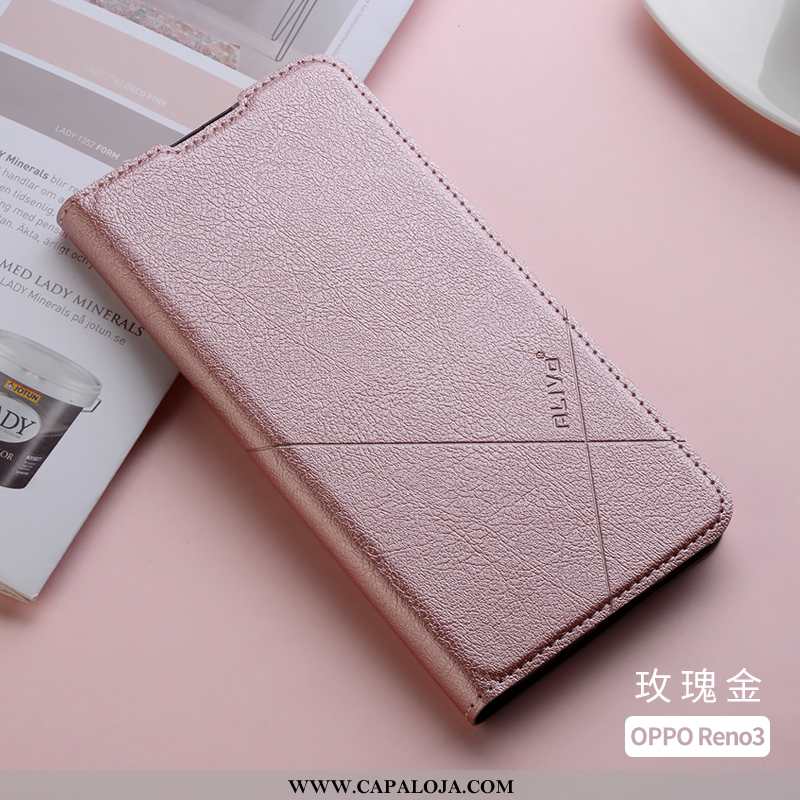 Capas Oppo Reno 3 Silicone Vermelha Soft Protetoras Rosa, Capa Oppo Reno 3 Couro Promoção