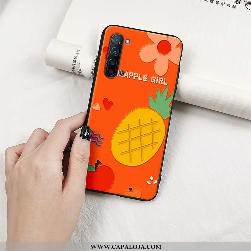 Capas Oppo Reno 3 Soft Tendencia Malha Laranja, Capa Oppo Reno 3 Protetoras Comprar