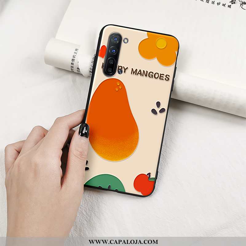 Capas Oppo Reno 3 Soft Tendencia Malha Laranja, Capa Oppo Reno 3 Protetoras Comprar