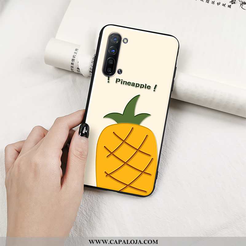 Capas Oppo Reno 3 Tendencia Silicone Pineapple Amarelo, Capa Oppo Reno 3 Soft Online