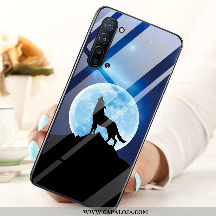 Capas Oppo Reno 3 Vidro Telemóvel Cases, Capa Oppo Reno 3 Azul Venda