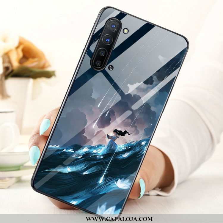 Capas Oppo Reno 3 Vidro Telemóvel Cases, Capa Oppo Reno 3 Azul Venda