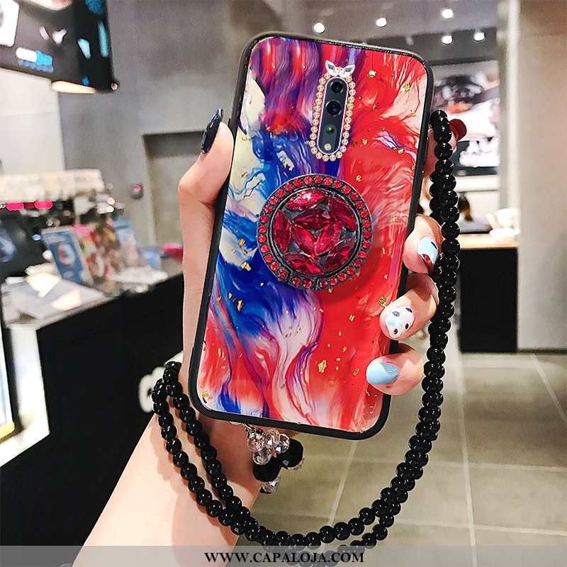 Capas Oppo Reno Z Moda Protetoras Feminino Tendencia Vermelho, Capa Oppo Reno Z Cravejado Comprar