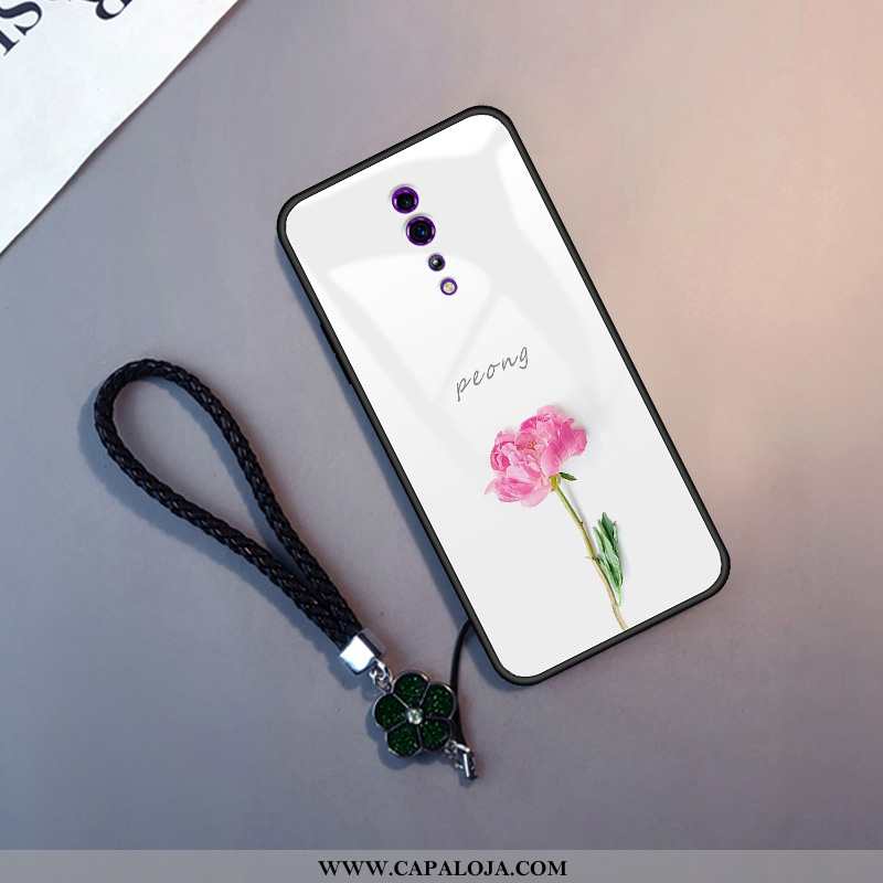 Capas Oppo Reno Z Silicone Branco Tendencia Telinha, Capa Oppo Reno Z Vidro Barato