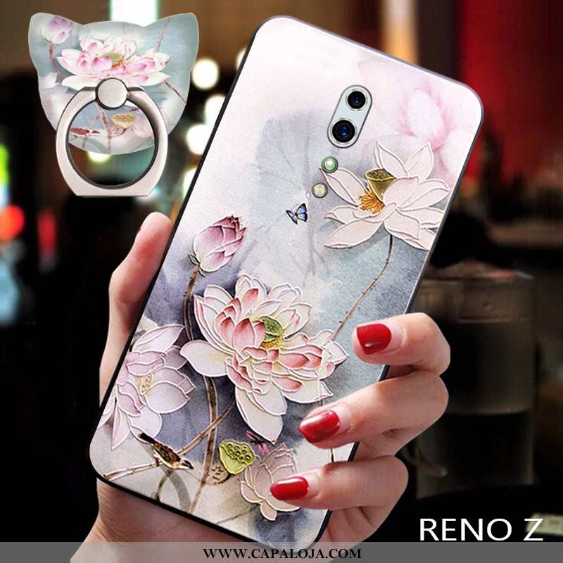 Capas Oppo Reno Z Soft Feminino Tendencia Fosco Azul, Capa Oppo Reno Z Silicone Barato