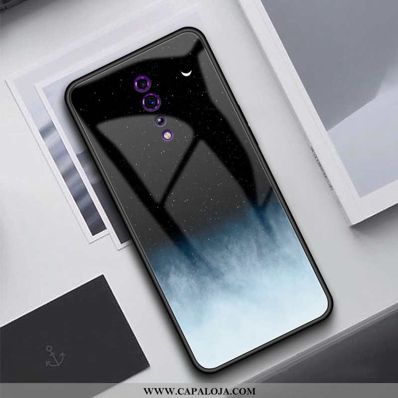 Capas Oppo Reno Z Tendencia Antiqueda Telemóvel Feminino Azul, Capa Oppo Reno Z Silicone Baratas