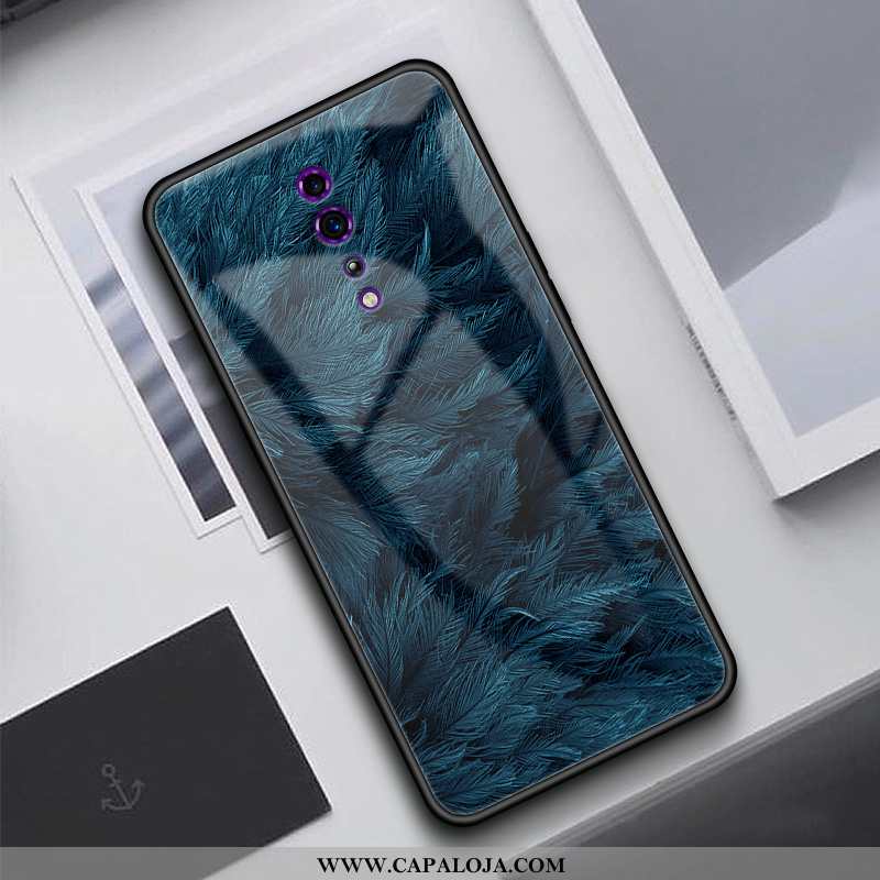 Capas Oppo Reno Z Tendencia Antiqueda Telemóvel Feminino Azul, Capa Oppo Reno Z Silicone Baratas