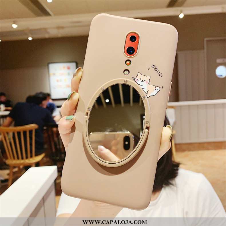 Capas Oppo Reno Z Tendencia Casaco Telemóvel Antiqueda Bege, Capa Oppo Reno Z Soft Comprar