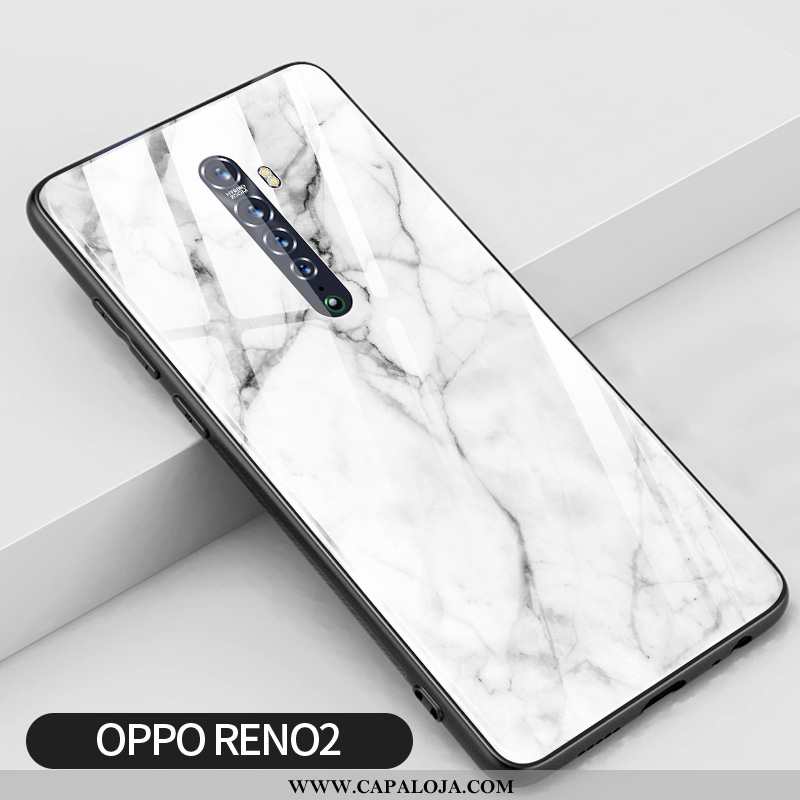 Capas Oppo Reno2 Criativas Antiqueda Frente Completa Branco, Capa Oppo Reno2 Silicone Baratas