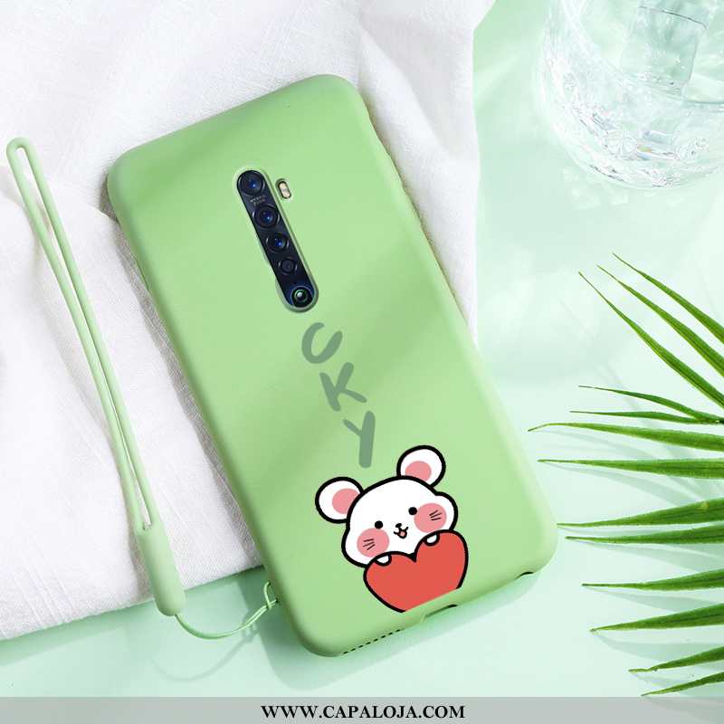 Capas Oppo Reno2 Slim Telemóvel Vermelha Criativas Verde, Capa Oppo Reno2 Tendencia Baratos