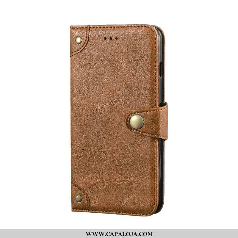 Capas Oppo Reno2 Z Criativas Suporte Telemóvel Couro Bordô, Capa Oppo Reno2 Z Vintage Promoção