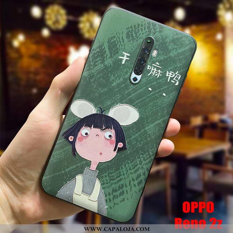 Capas Oppo Reno2 Z Fosco Silicone Cases Verde, Capa Oppo Reno2 Z Personalizada Venda