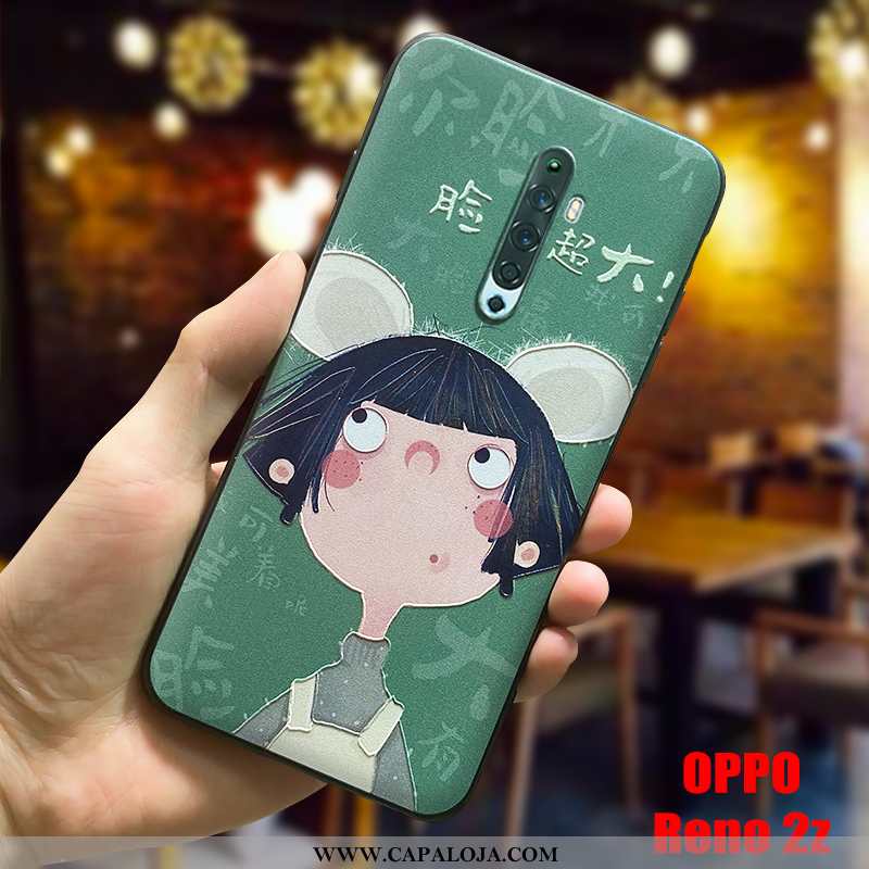 Capas Oppo Reno2 Z Fosco Silicone Cases Verde, Capa Oppo Reno2 Z Personalizada Venda