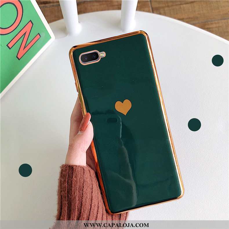 Capas Oppo Rx17 Neo Soft Nova Telemóvel Antiqueda Verde, Capa Oppo Rx17 Neo Moda Promoção