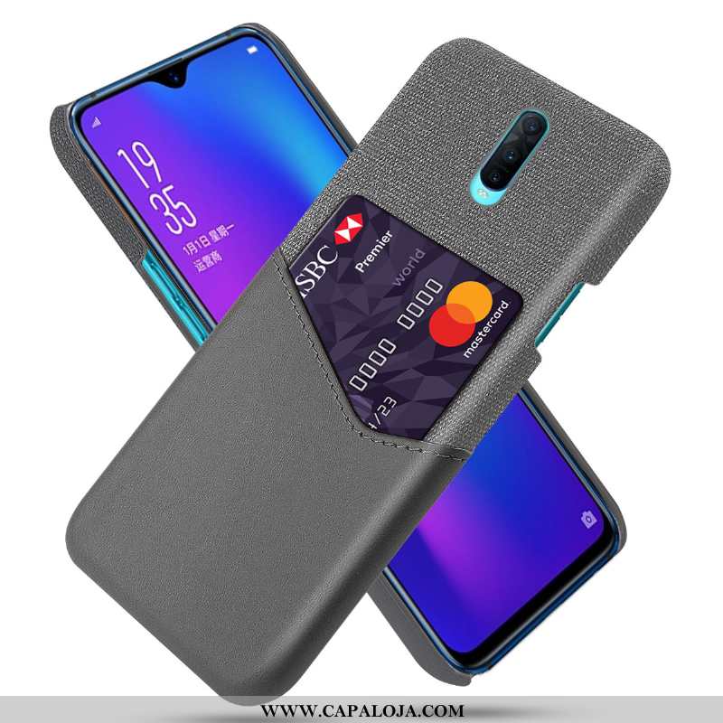 Capas Oppo Rx17 Pro Personalizado Cinza Masculino Telemóvel, Capa Oppo Rx17 Pro Couro Comprar