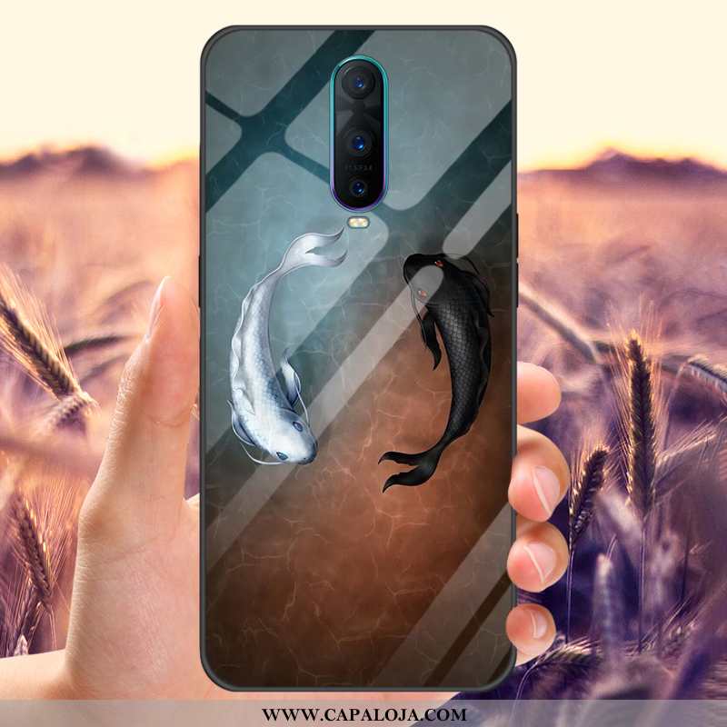 Capas Oppo Rx17 Pro Protetoras Personalizada Preto Frente, Capa Oppo Rx17 Pro Vidro Promoção