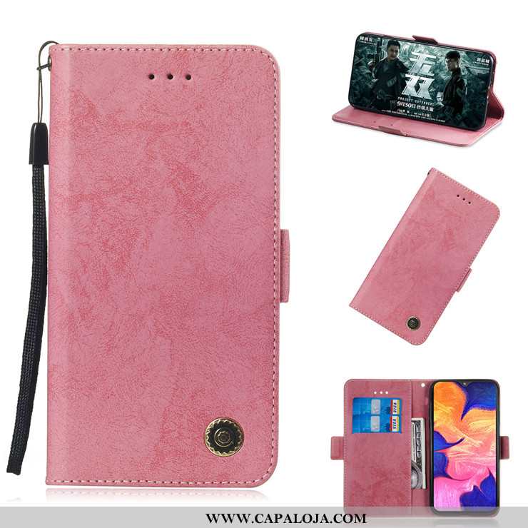 Capas Samsung Galaxy A10 Couro Telemóvel Antiqueda Protetoras Preto, Capa Samsung Galaxy A10 Soft Ba