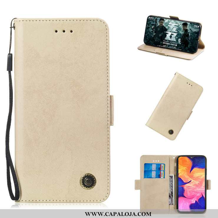 Capas Samsung Galaxy A10 Couro Telemóvel Antiqueda Protetoras Preto, Capa Samsung Galaxy A10 Soft Ba