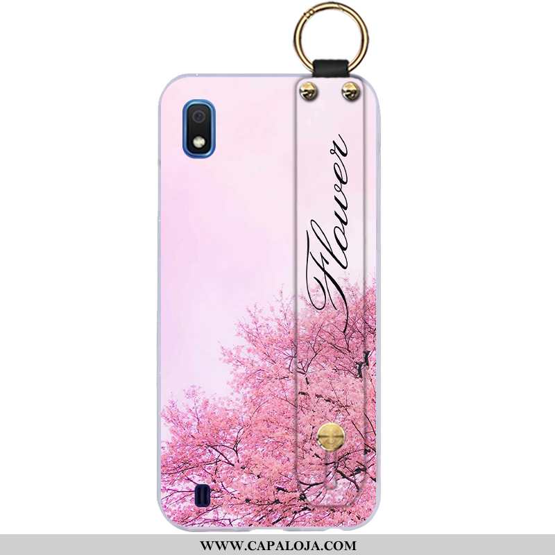 Capas Samsung Galaxy A10 Desenho Animado Protetoras Wrisband Personalizada Rosa, Capa Samsung Galaxy