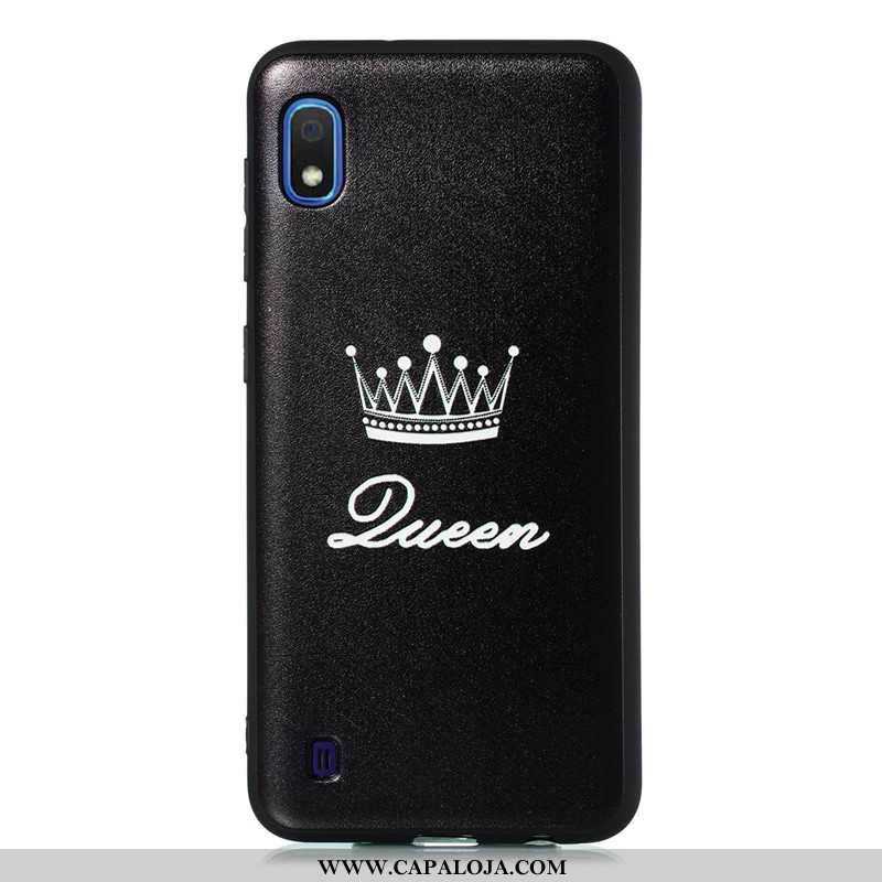 Capas Samsung Galaxy A10 Personalizada Cases Preto Soft, Capa Samsung Galaxy A10 Desenho Animado Com