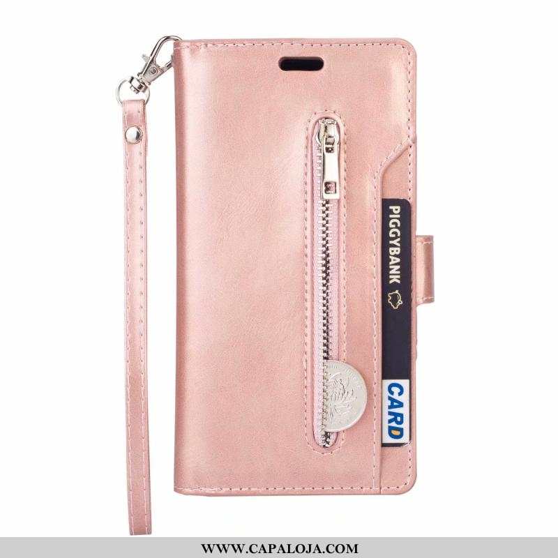 Capas Samsung Galaxy A10 Ziper Antiqueda Tampa Rosa, Capa Samsung Galaxy A10 Couro Promoção