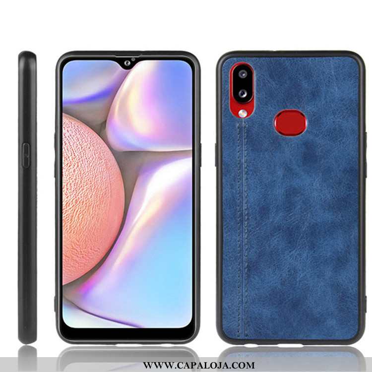 Capas Samsung Galaxy A10s Couro Resistente Fio Cases Preto, Capa Samsung Galaxy A10s Tendencia Barat