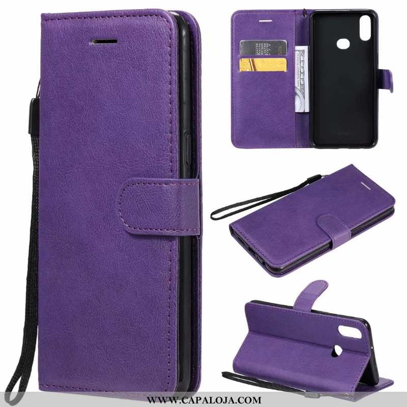 Capas Samsung Galaxy A10s Couro Telemóvel Vermelha Lisas Vermelho, Capa Samsung Galaxy A10s Baratos