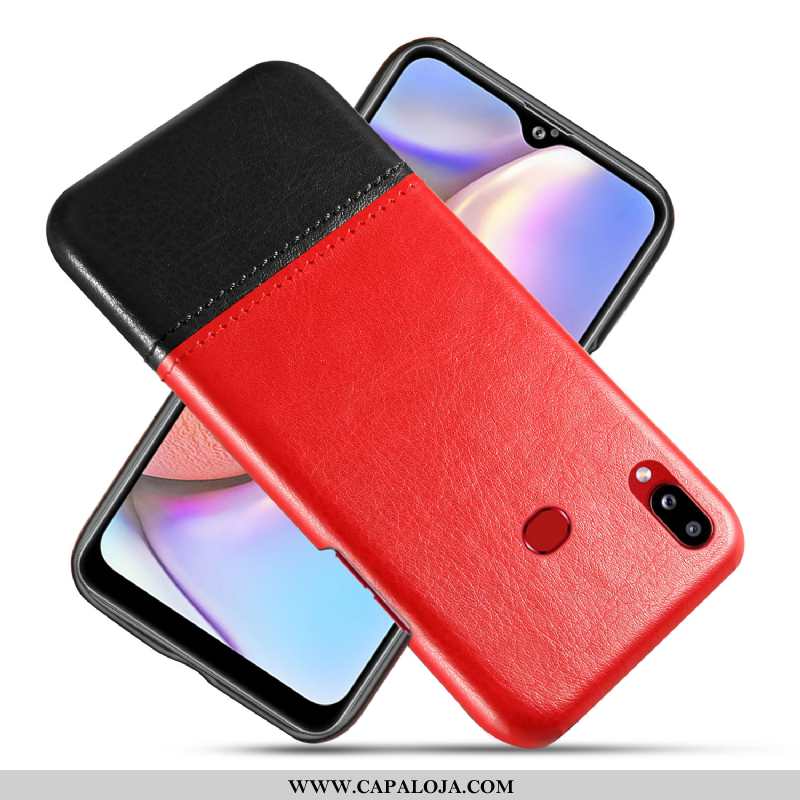 Capas Samsung Galaxy A10s Couro Vermelha Resistente Vermelho, Capa Samsung Galaxy A10s Telemóvel Pro