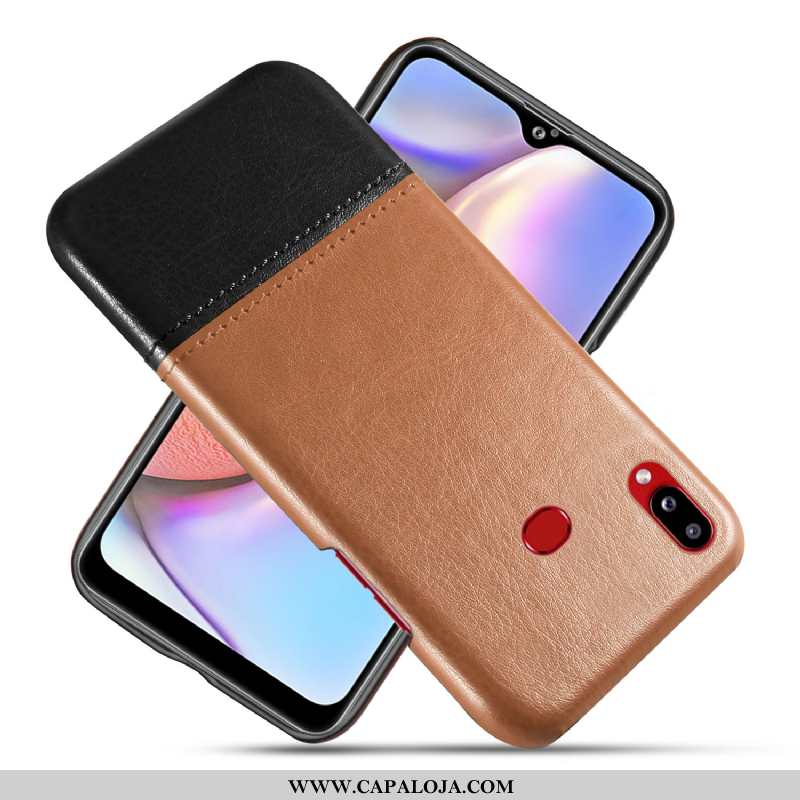 Capas Samsung Galaxy A10s Couro Vermelha Resistente Vermelho, Capa Samsung Galaxy A10s Telemóvel Pro