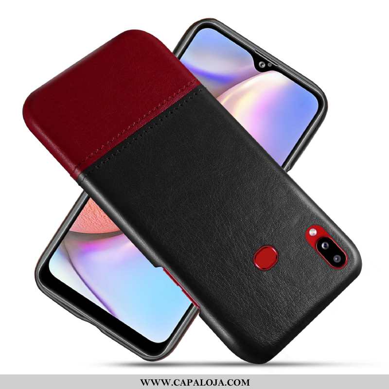 Capas Samsung Galaxy A10s Couro Vermelha Resistente Vermelho, Capa Samsung Galaxy A10s Telemóvel Pro