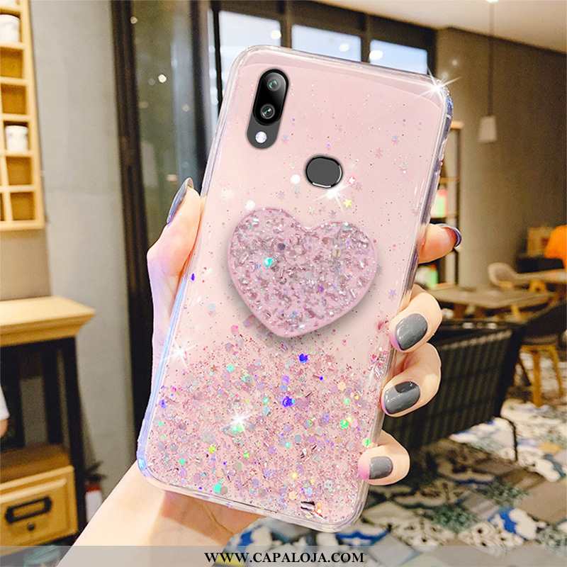 Capas Samsung Galaxy A10s Personalizada Couro Telemóvel Negócio Rosa, Capa Samsung Galaxy A10s Criat