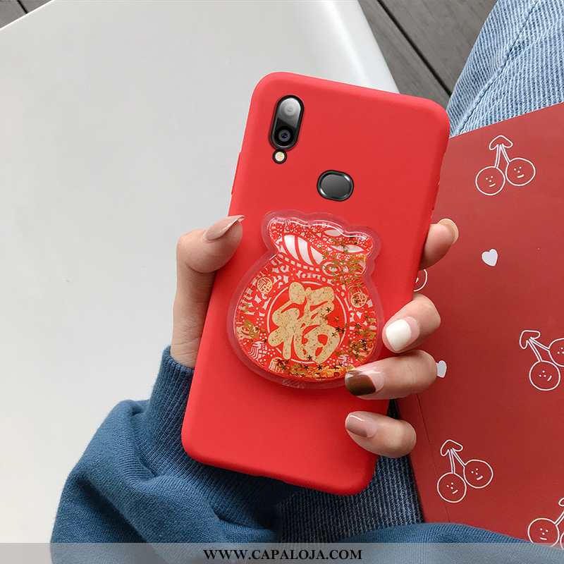 Capas Samsung Galaxy A10s Protetoras Antiqueda Vermelha Vermelho, Capa Samsung Galaxy A10s Personali