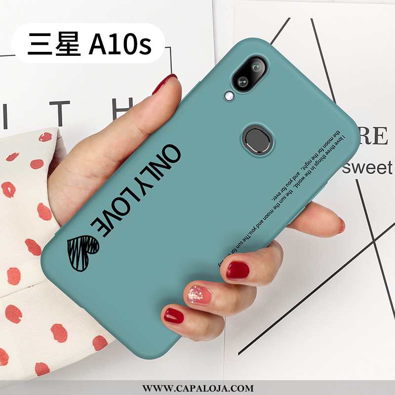 Capas Samsung Galaxy A10s Silicone Telemóvel Masculino Tendencia Cinza, Capa Samsung Galaxy A10s Fos