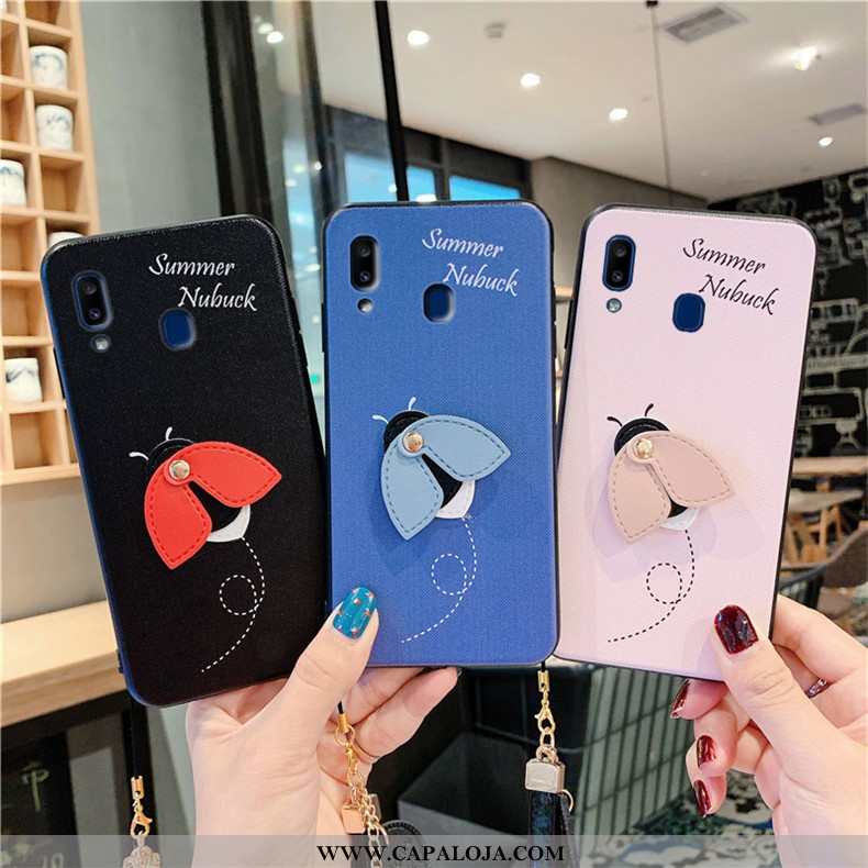 Capas Samsung Galaxy A20e Bonitos Silicone Telemóvel Azul, Capa Samsung Galaxy A20e Soft Barato