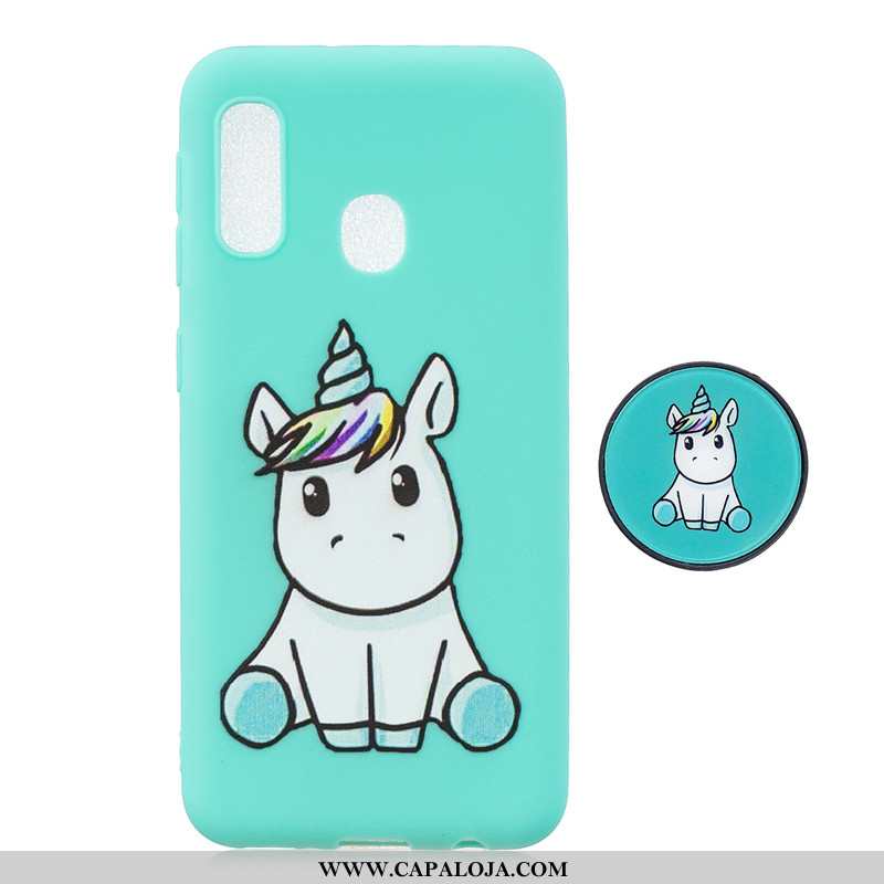 Capas Samsung Galaxy A20e Cordao Cases Telemóvel Azul, Capa Samsung Galaxy A20e Desenho Animado Vend