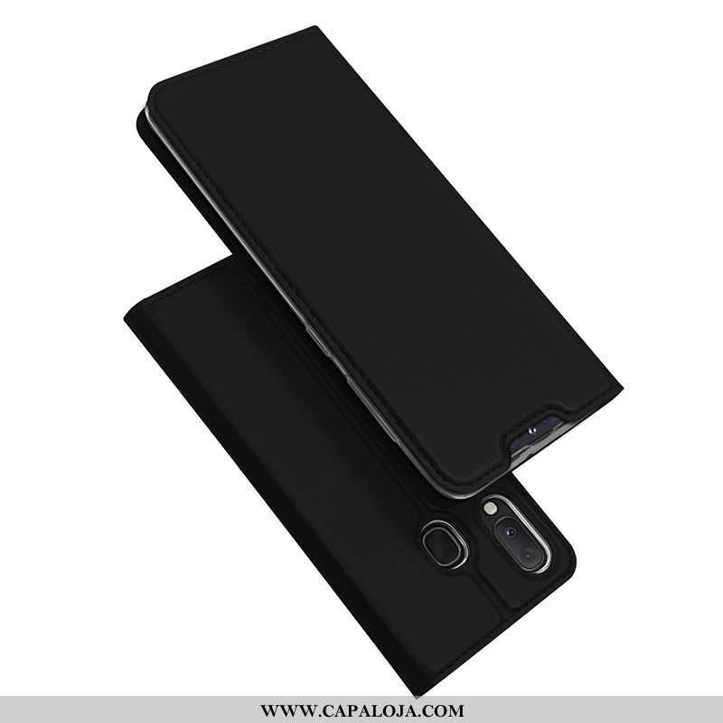 Capas Samsung Galaxy A20e Couro Cases Cover Preto, Capa Samsung Galaxy A20e Protetoras Venda