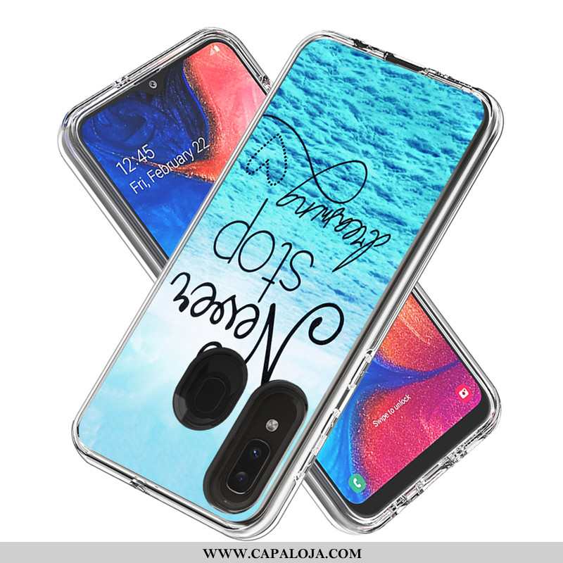 Capas Samsung Galaxy A20e Desenho Animado Branco Cases, Capa Samsung Galaxy A20e Fotos Baratas