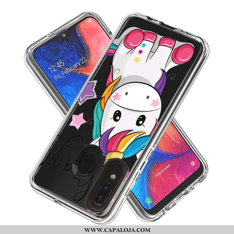 Capas Samsung Galaxy A20e Desenho Animado Branco Cases, Capa Samsung Galaxy A20e Fotos Baratas