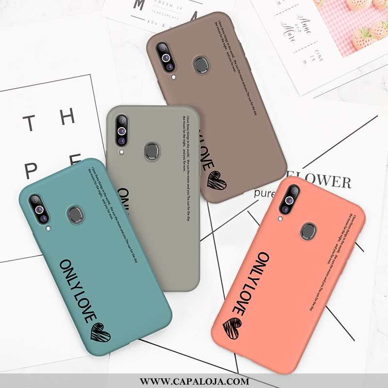 Capas Samsung Galaxy A20s Fosco Cases Antiqueda Completa Azul, Capa Samsung Galaxy A20s Cordao Barat