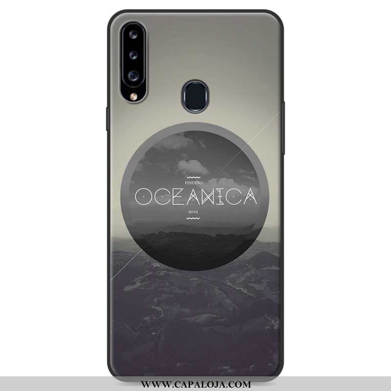 Capas Samsung Galaxy A20s Protetoras Desenho Animado Telemóvel Antiqueda Cinza, Capa Samsung Galaxy 